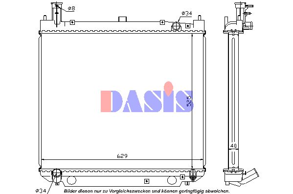 AKS DASIS Radiators, Motora dzesēšanas sistēma 210028N